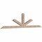 Ekena Millwork Saratoga Smooth Timber Gable Bracket, Douglas Fir, 96"W x 24"H x 3 1/2"D x 3 1/2"F, 6/12 Pitch GBW096X24X0404SAR00SDF - alternate 4